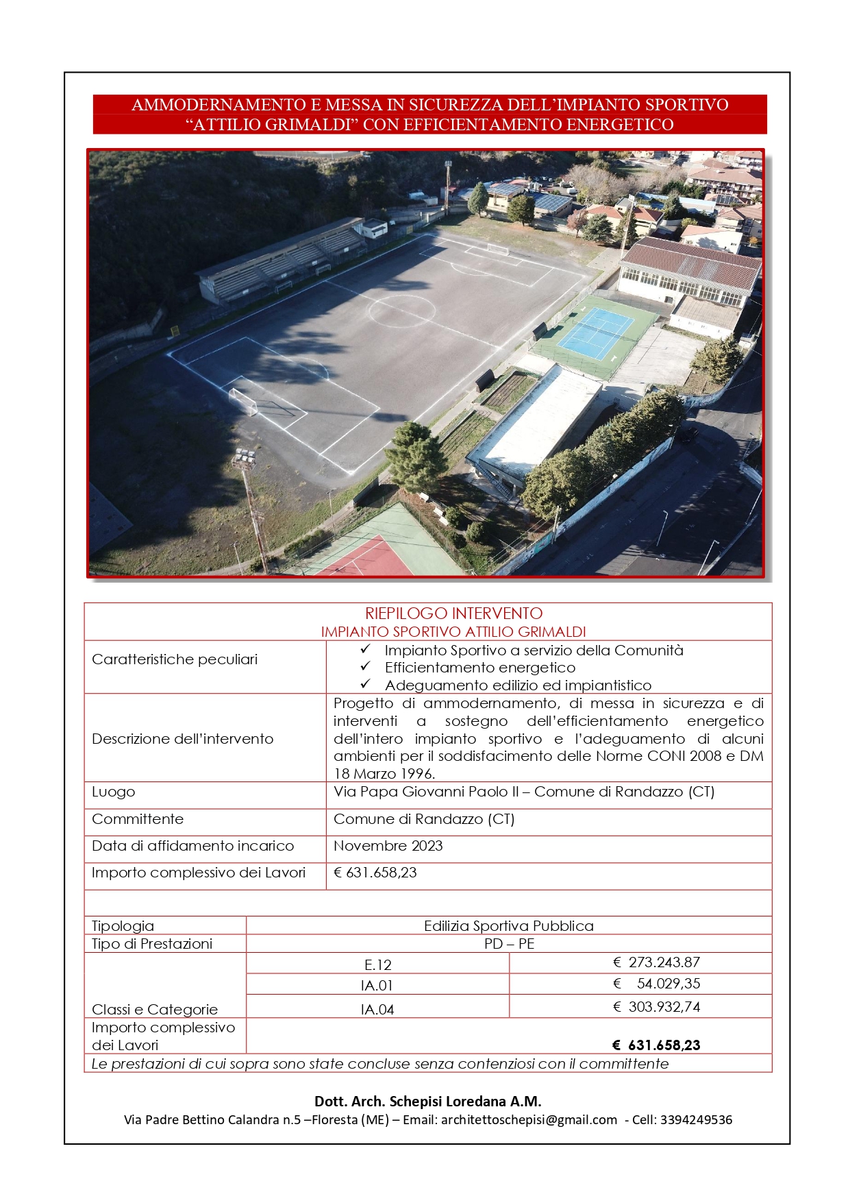 Impianto Sportivo Attilio Grimaldi Randazzo