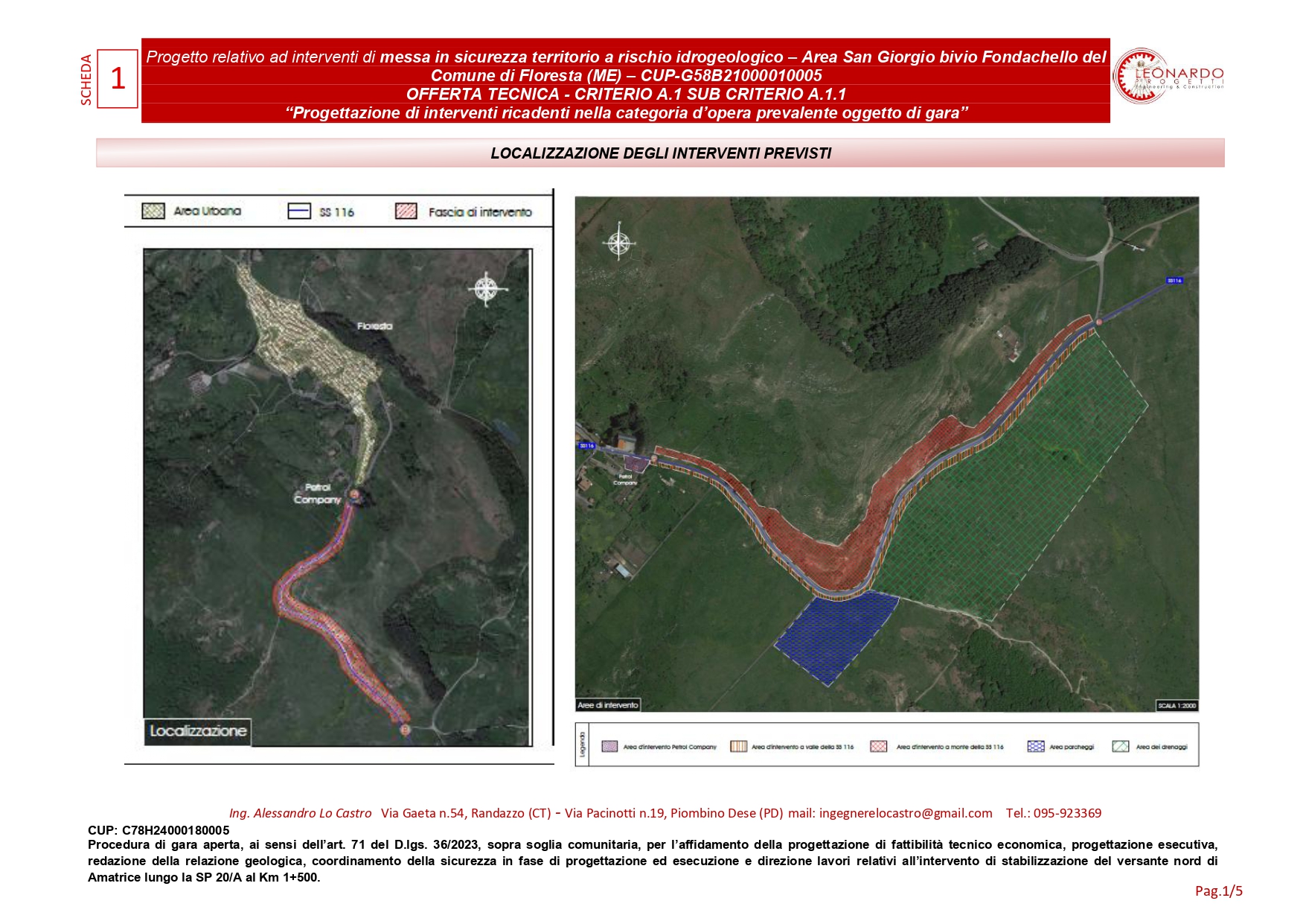 Messa in sicurezza territorio Floresta
